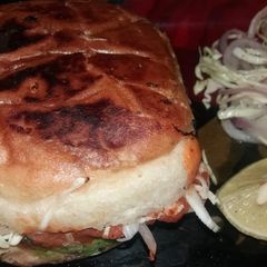 A picture of Veg hot dog.