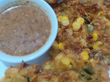 Bakwan Jagung Sambel Kacang