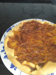 Una foto de Quiche de puerros y Bacon