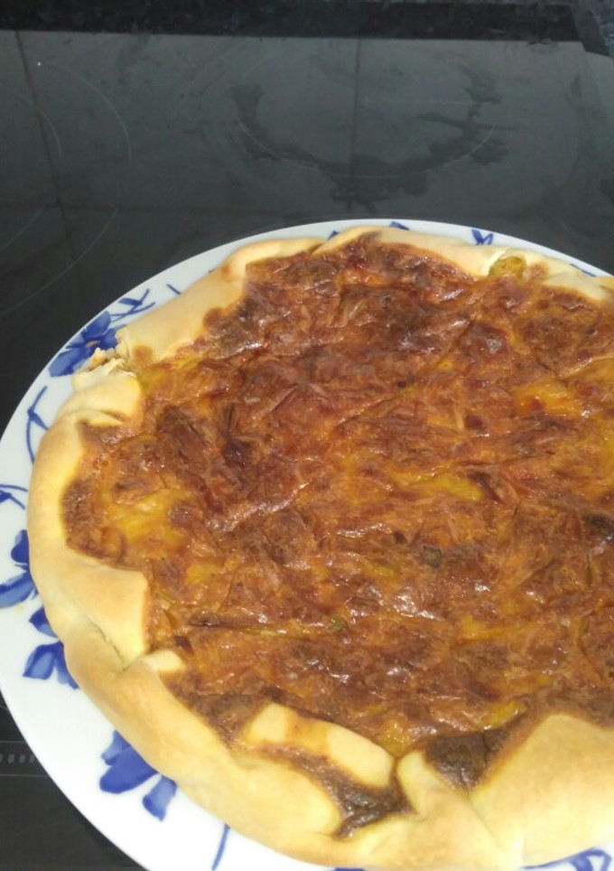 Una foto de Quiche de puerros y Bacon