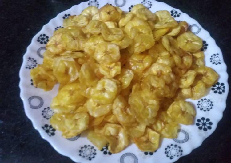 Steps to Prepare Homemade Banana chips