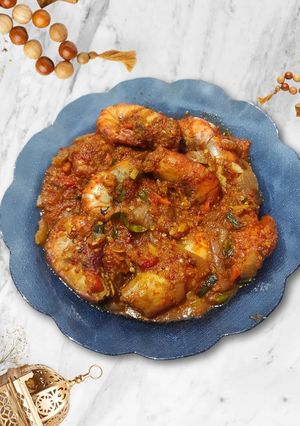 Foto resep Udang satang Saus Padang