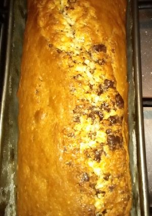 Una foto de Budín de vainilla con trocitos de chocolate