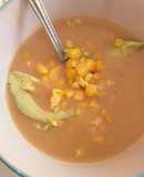 Sopita de vegetales, con el caldo que sobró ayer,!¡