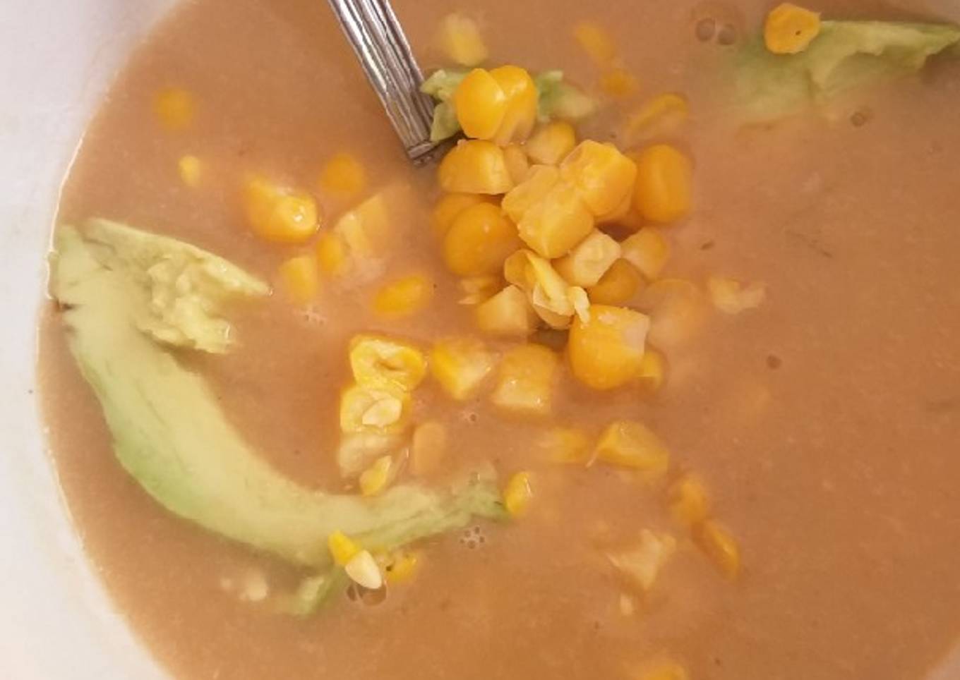 Sopita de vegetales, con el caldo que sobró ayer,!¡