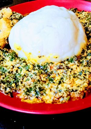 A picture of Pounded Yam.