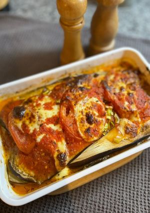 Una foto de Lasagna de berenjenas