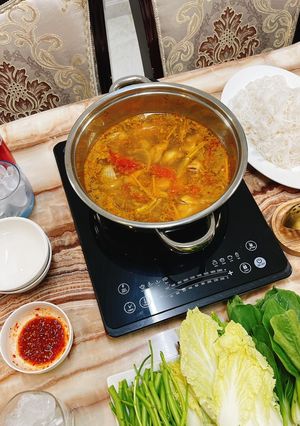 Hình của món Lẩu gà.