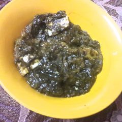 A picture of Palak and Shalgam ka saag.