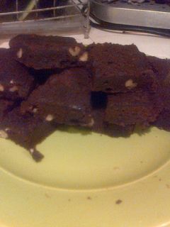 Una foto de Brownie con Nueces