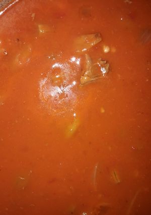 صورة لوصفة باميه مع رز ابيض