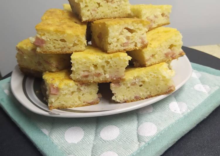 Faina de queso y panceta