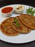 Methi paneer mini parata