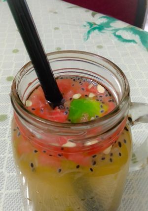 Foto resep Es jeruk semangka