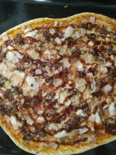 Una foto de Pizza barbacoa