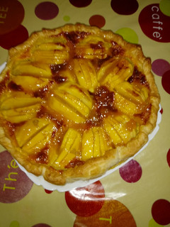 Una foto de Tarta de manzana con almendras