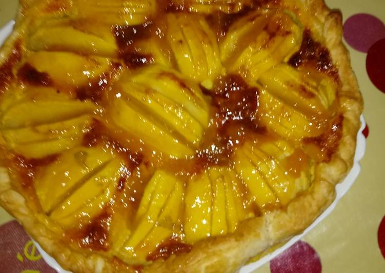 Tarta de manzana con almendras