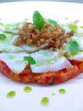 Baccalà con pancotto e crumble di alici