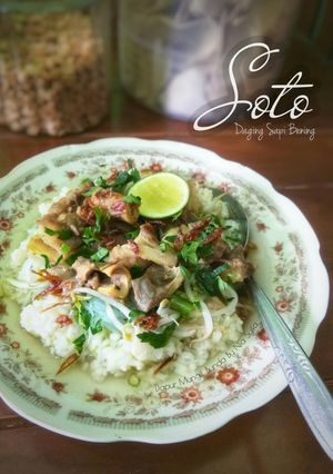 Foto resep Soto Daging Sapi Bening