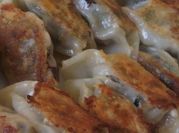 A picture of chive pork dumplings