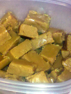 A picture of Peanut Butter fudge mmm.