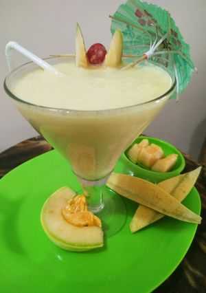 A picture of Muskmelon smoothie.