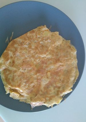 A picture of Potato Omelette for One.