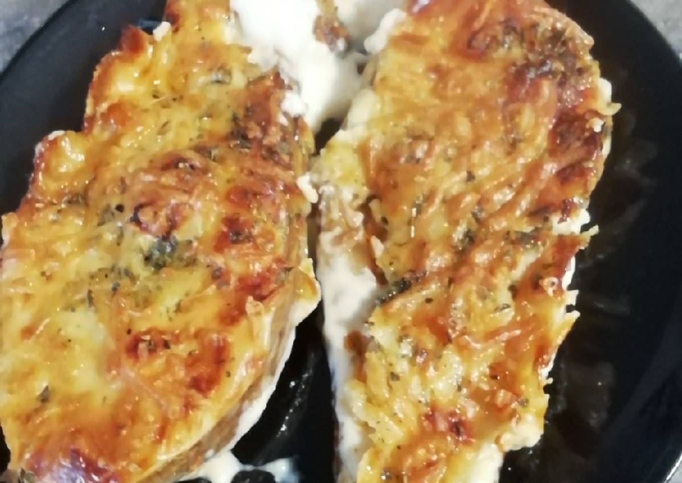 Berenjena rellena de marisco