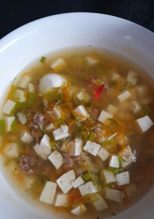 Foto resep Sup tahu 3*