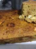 Torta de plátano amarillo al horno