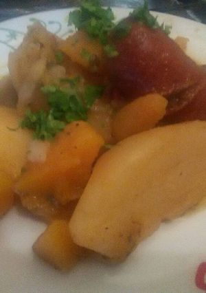 Una foto de Papas con longaniza