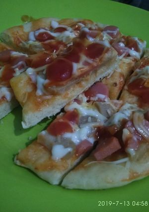 Foto resep 02 Pizza teflon Recook Recipe Cik Tintin