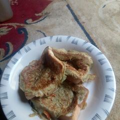 A picture of Bread with omelette.
