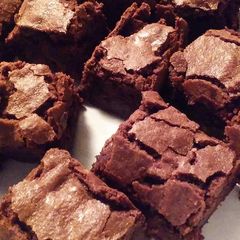 A picture of Homemade Fudgy Brownies.