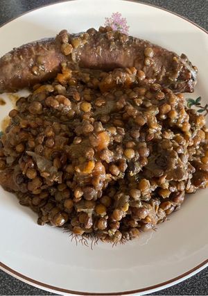 Une photo de Lentilles saucisses au cookeo