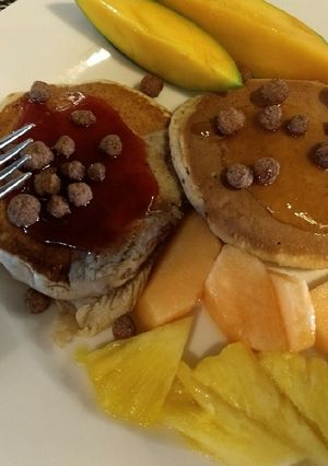 Una foto de Panqueques con avena