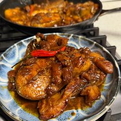 A picture of Vietnamese Braised Catfish w/ Pork Belly | Cá Kho Tộ Ba Rọi.