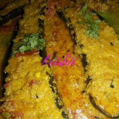 A picture of Brinjal in poppy seed paste.