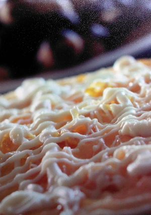 A picture of Lemon cheese cake.