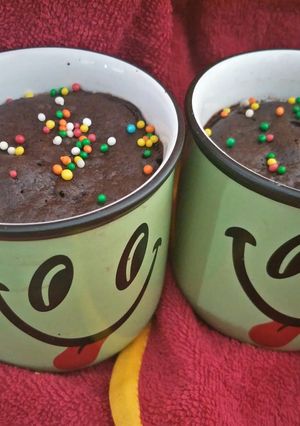 A picture of 2 mins Eggless chocolate mug cake.