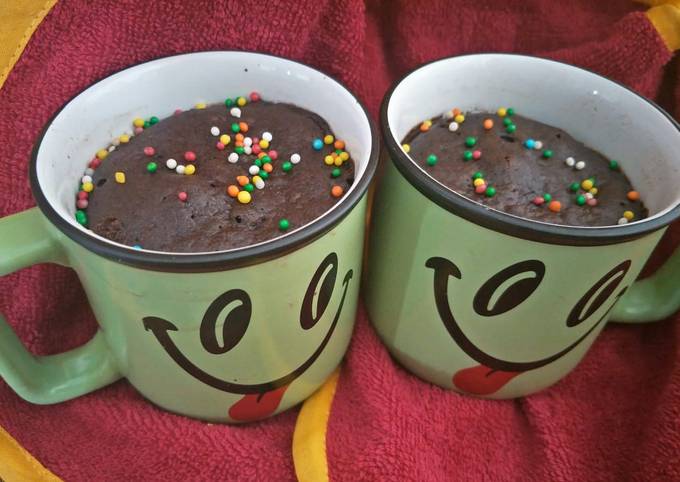 2 mins Eggless chocolate mug cake