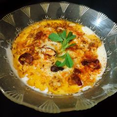 A picture of Baingan ka raita.