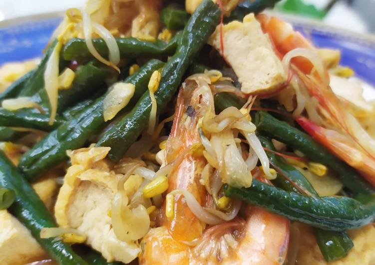 Cara Gampang Membuat Tumis kacang panjang campur2 😉 yang Bisa Manjain Lidah