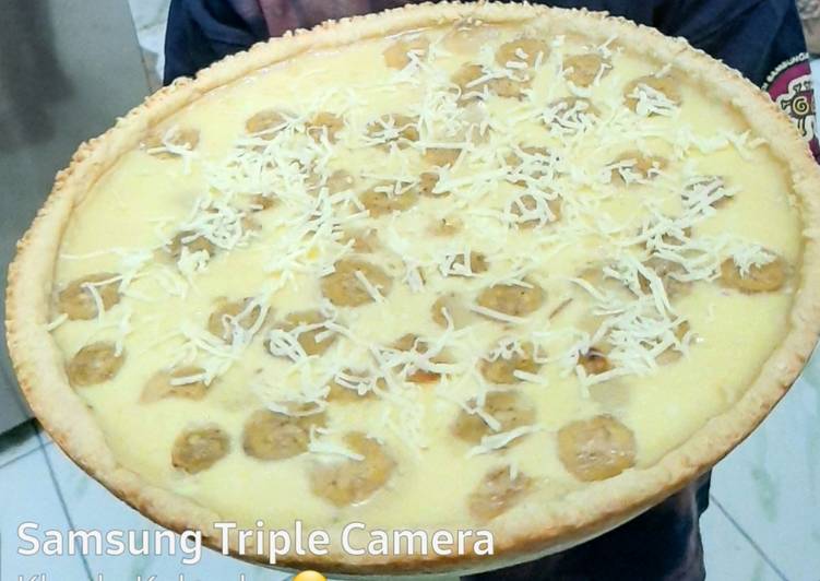 Pie pisang susu teflon