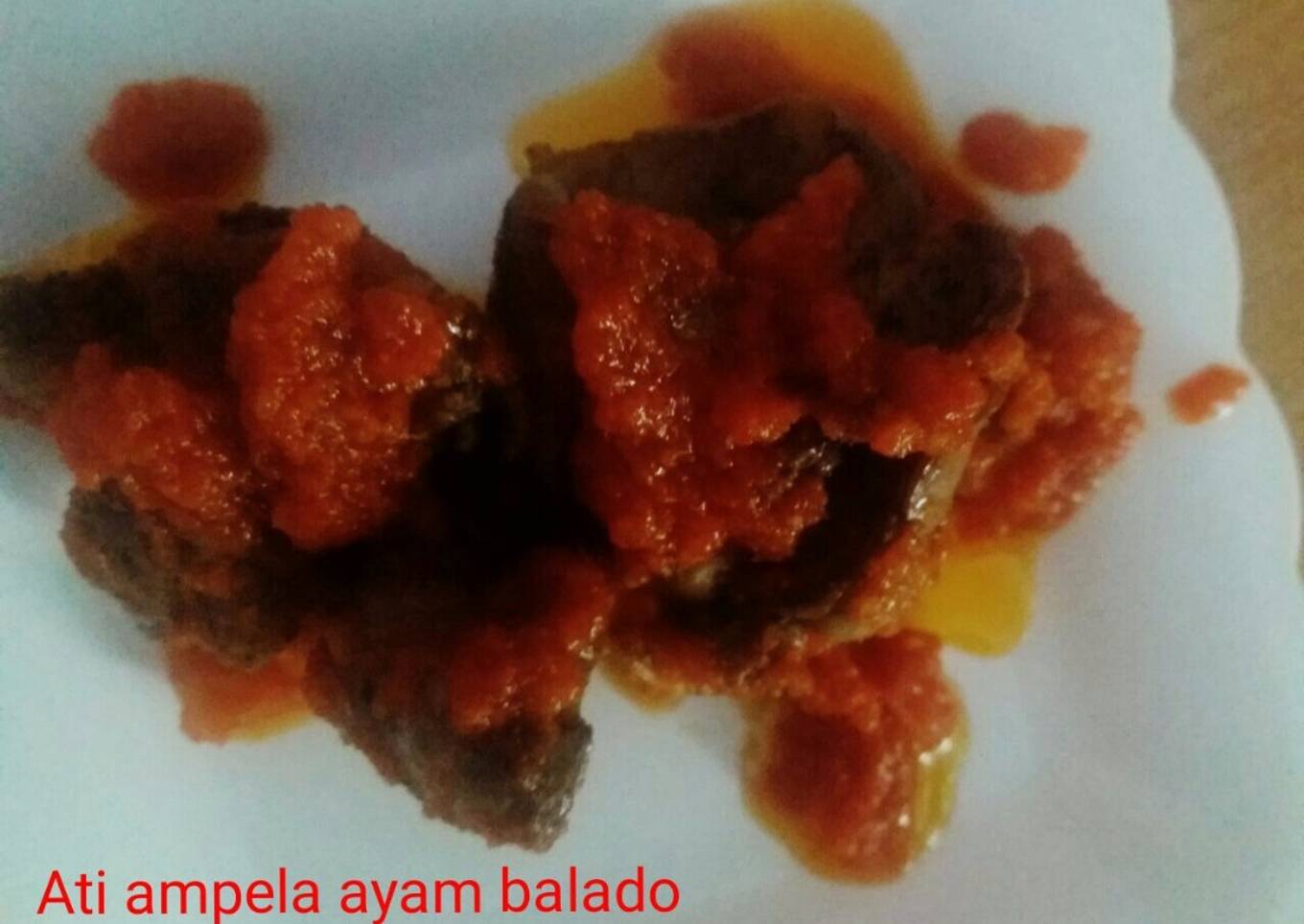 Ati ampela ayam balado