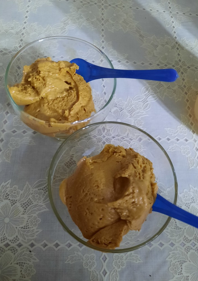 Una foto de Helado light de dulce de leche
