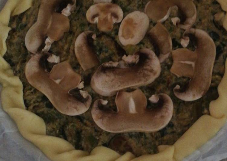 Steps to Make Ultimate Torta salata con zucchine, asparagi e finghi