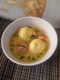 Telur bakso kuah santan