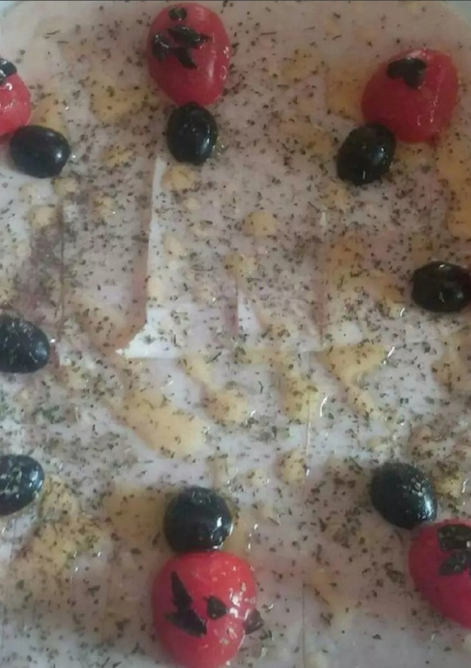 Una foto de Jamón york con mariquitas