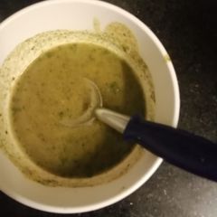 A picture of Pumpkin and Terere (Amaranth) Soup.
